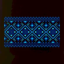 Ukrajinský vzor - modrý