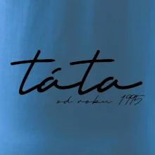 Psací nápis táta s ročníkem