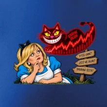 Alenka v říši dluhů kočka Šklíba graf státního dluhu