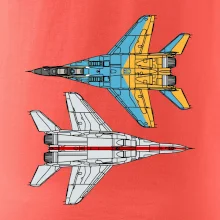 Mig 29 Fulcrum ze spoda a ze zhora