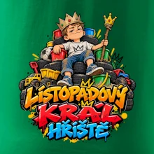 Listopadový král dětského hřiště na trůnu