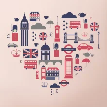 Anglie symboly srdce