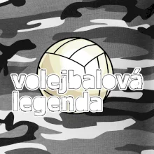 Volejbalová legenda - bílé písmo