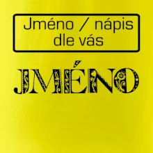 Folklor - jméno - nápis