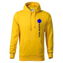 Hvězda života - vlastní nápis vpředu a vzadu