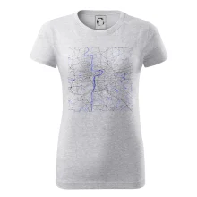 Praha - Mapa s vodními toky