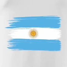 Argentina vlajka kreslená štětkou