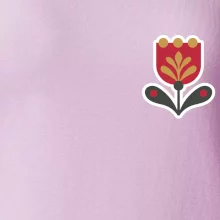 Folklor na prsu tulipán