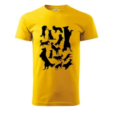 Border kolie siluety