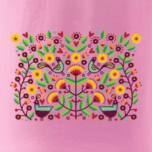 Folklor - barevně kvetiny obdélník