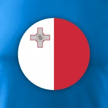 Vlajka Malta kulatá na prso