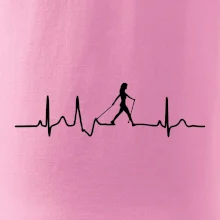EKG nordic walking žena