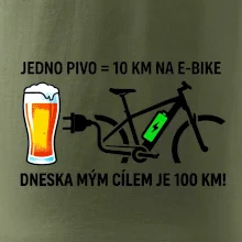 Jedno pivo = 10 km na E-bike. Dneska mým cílem je 100 km!