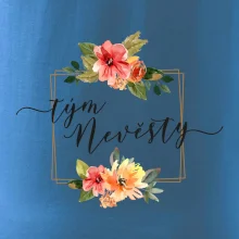 Tým nevěsty čtverec oranžový