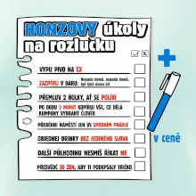Triko na rozlučku s úkoly na předek pro ženicha