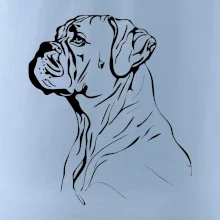 Boxer černá kresba