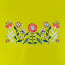 Folklor - květiny v řadě