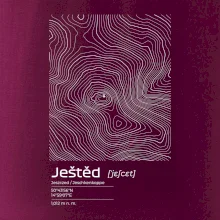 Ještěd - vrstevnice v obdélníku
