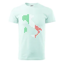 Itálie obrys vlajka