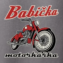 Babička motorkářka