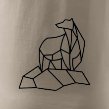 Geometrie lední medvěd na ledu