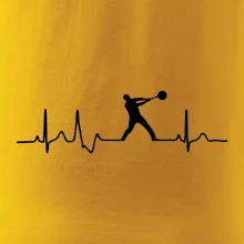 EKG hod kladivem muž