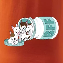 Bullterrier Friends Forever zelené (Pecka design)