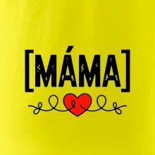 Nápis máma a srdce
