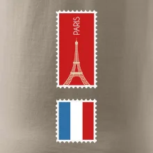 Paříž známka barevná