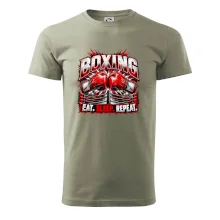 Boxerské rukavice v ringu eat sleep repeat