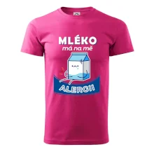 Mléko má na mě alergii