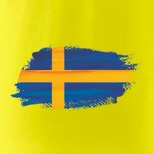 Švédská vlajka kreslená
