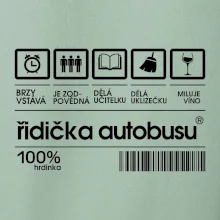 Čárový kód řidička autobusu