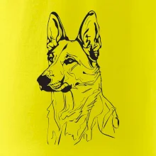 Německý ovčák černá kresba