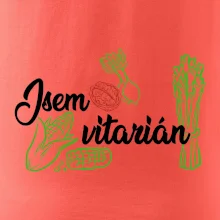 Jsem vitarián - nápis