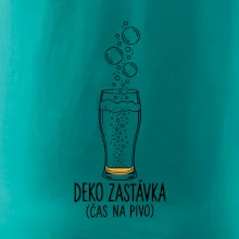 Deko zastávka čas na pivo sklenice s potápěčskými bublinami