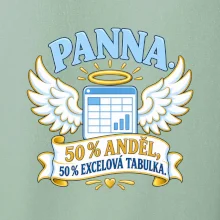 Panna. 50 % anděl, 50 % excelová tabulka