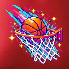 Pixel art basketbalový koš