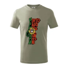 Mapy - názvy měst - Portugalsko