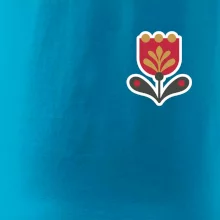 Folklor na prsu tulipán