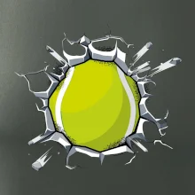 Tenisový míč v triku