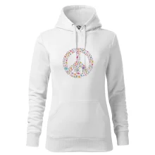 Peace symbol lístečky