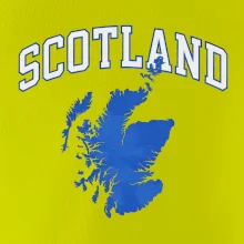 Scotland nápis s mapou