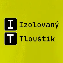 IT Nápis Izolovaný Tlouštík