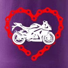 Moto srdce řetěz - supersport