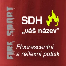 SDH Váš název - FLUO + Reflexní potisk