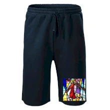 Vitráž - Ježíš a kříž