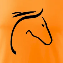 Kůň - hlava silueta