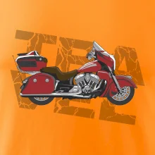 Cestovní motorka Amerika červená