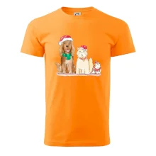 Veselé vánoce - pes, křeček a kočka